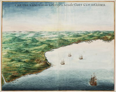 Vista de Cabo Corso en la Costa Dorada de Johannes Vingboons